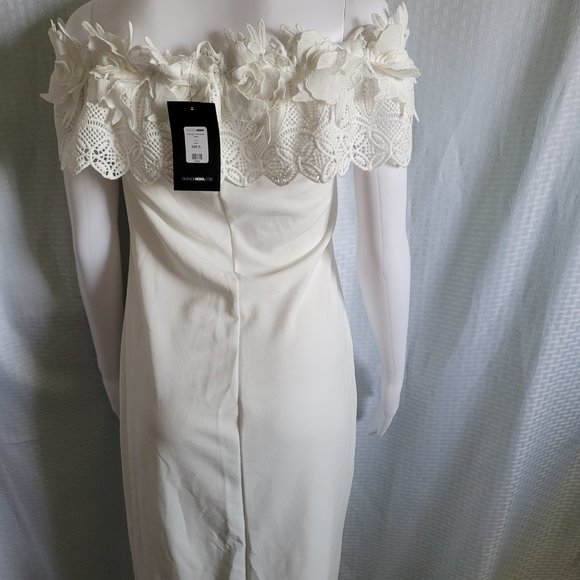 NWT Fashion Nova Midnight In Moscow Dress - White, Size XL - Picture 8 of 10